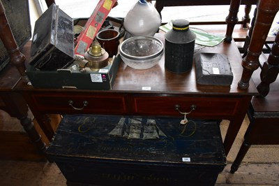 Lot 1281 - An Edwardian inlaid mahogany dressing table,...