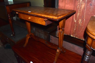 Lot 1332 - A 19th century oak side table with single...