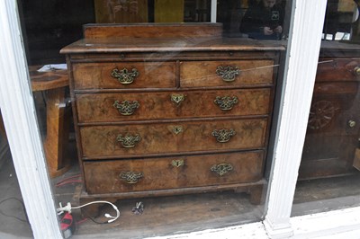 Lot 1341 - A 19th century Dutch inlaid walnut chest of...