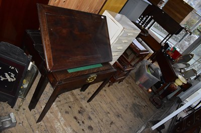 Lot 1348 - A Georgian mahogany architect's table with...