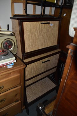 Lot 1391 - A 1950s cocktail cabinet with pull-down front...