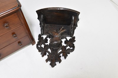 Lot 11 - A Black Forest shelf bracket, together with an...