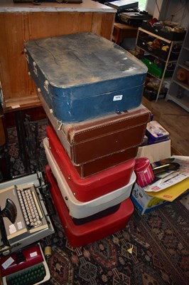 Lot 1478 - Seven vintage suitcases.