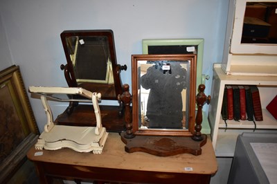 Lot 1482 - A 19th century mahogany swing dressing table...