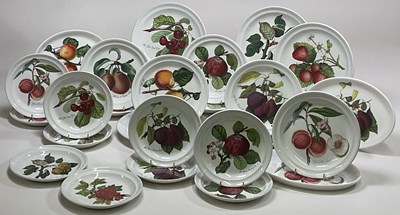 Lot 167 - PORTMEIRION; a part dinner service in 'Pomona'...