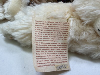 Lot 318 - Three teddy bears comprising Deans bear...