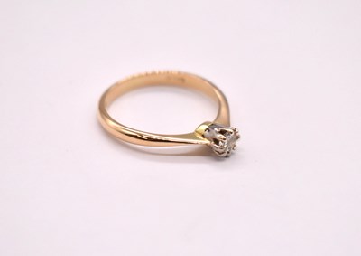 Lot 1122 - An early 20th cenury 18ct yellow gold diamond...