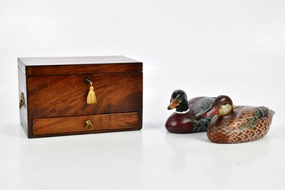 Lot 1083 - A 19th century mahogany jewellery box, the...