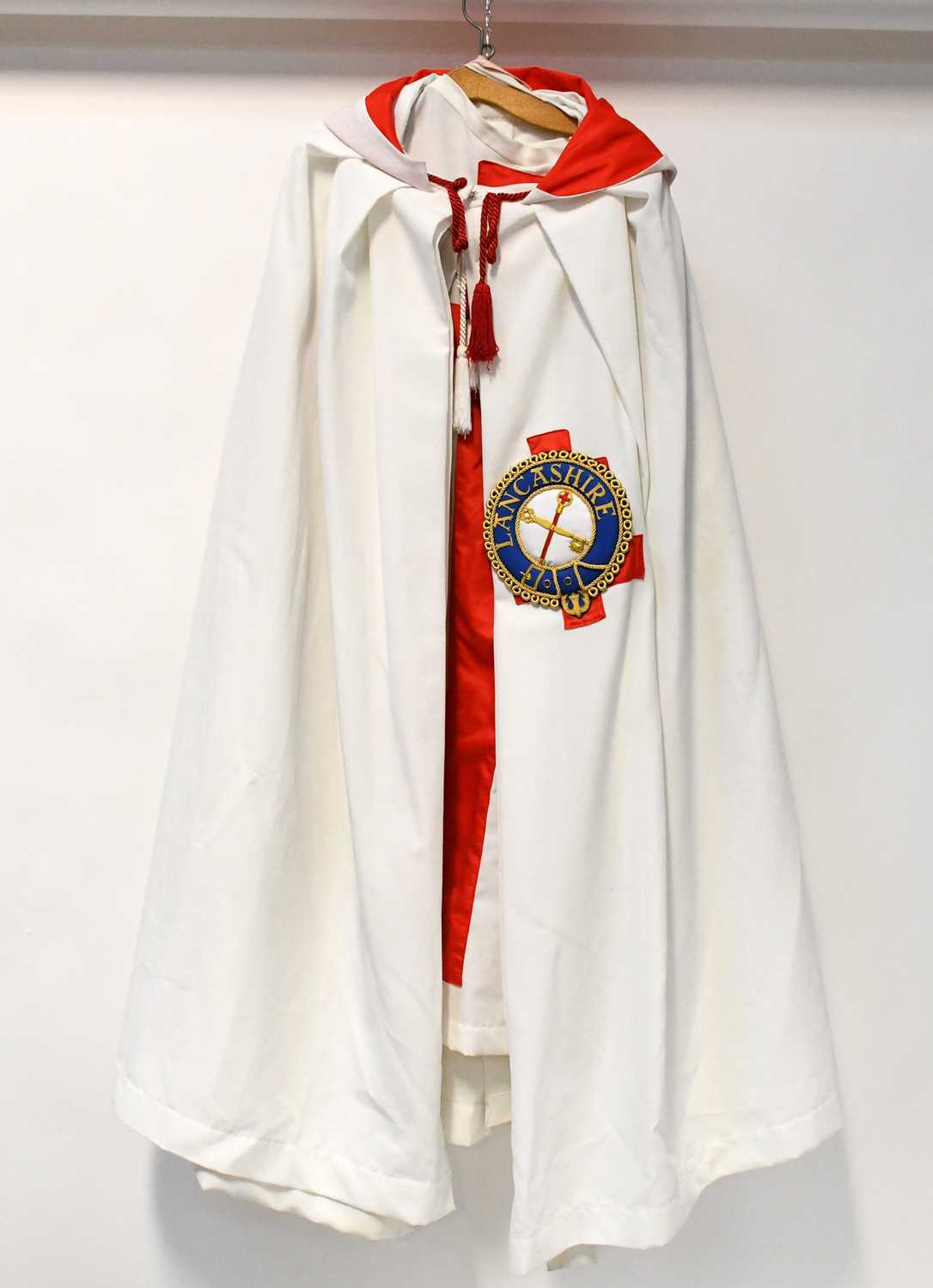 Lot 161 - A Knights Templar ceremonial tabard and hooded...