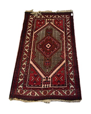 Lot 79 - An Iranian hand knotted Kashgai red blue and...