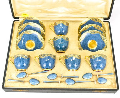 Lot 313 - ROYAL WORCESTER; a set of six demitasse coffee...