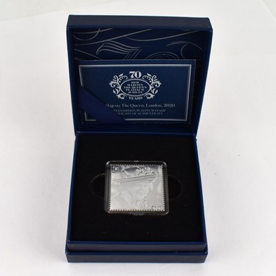 Lot 687 - THE ROYAL MAIL; a commemorative platinum...