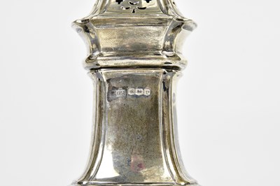 Lot 2157 - A George V hallmarked silver caster, Sheffield,...