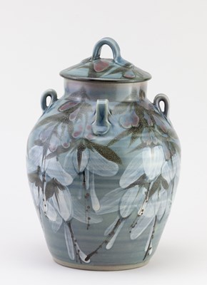 Lot 119 - DAVID EELES (1933-2015); a stoneware jar and...