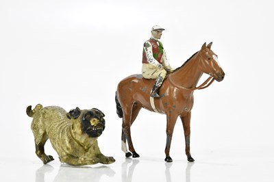 Lot 1194 - An Austrian cold painted bronze model of a pug,...