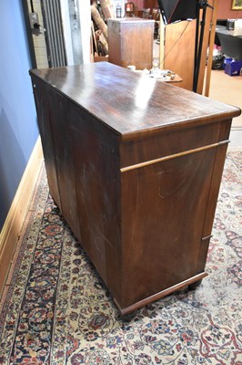 Lot 85 - A Victorian mahogany chest of drawers with two...