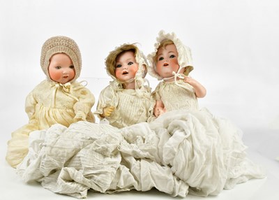 Lot 107 - ARMAND MARSEILLE; three bisque headed dolls...