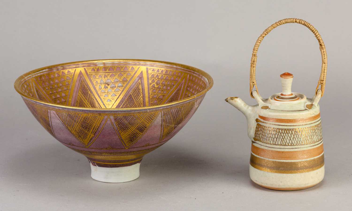 Lot 455 - MARY RICH (1940-2022); a miniature porcelain