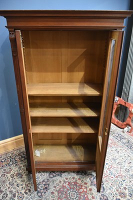 Lot 12 - A Victorian walnut bookcase, with moulded...
