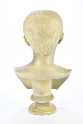 Lot 1187 - A decorative composite marble effect bust of...