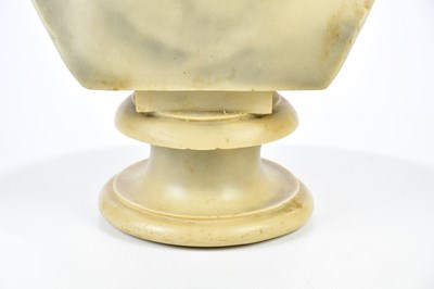 Lot 1187 - A decorative composite marble effect bust of...