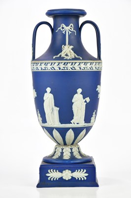 Lot 1344 - WEDGWOOD; an early 20th century twin handled...