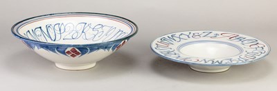 Lot 421 - LAURENCE McGOWAN (born 1942); a Maiolica style...