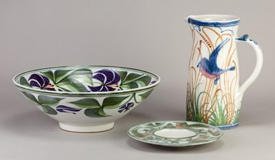 Lot 420 - LAURENCE McGOWAN (born 1942); a Maiolica style...