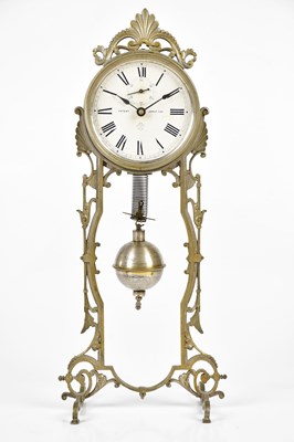 Lot 2092 - ANSONIA CLOCK COMPANY, NEW YORK, a silvered...