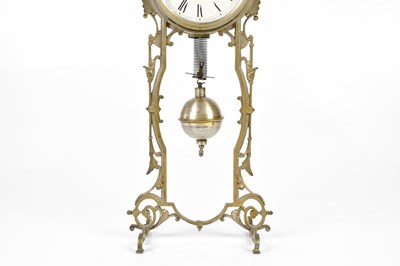 Lot 2092 - ANSONIA CLOCK COMPANY, NEW YORK, a silvered...