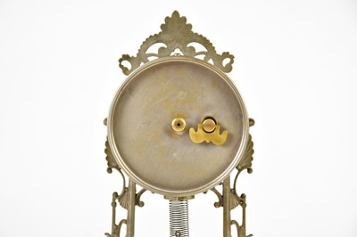 Lot 2092 - ANSONIA CLOCK COMPANY, NEW YORK, a silvered...