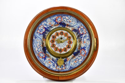 Lot 2024 - A Victorian ceramic wall charger with applied...