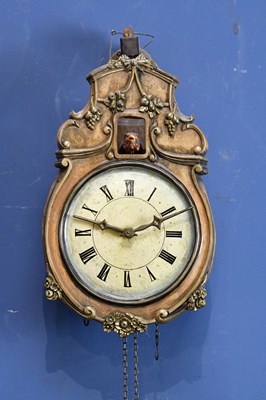 Lot 2053 - A 20th century Black Forest cuckoo wall clock,...