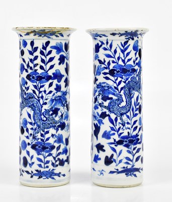 Lot 1191 - A pair of late 19th century Chinese blue and...