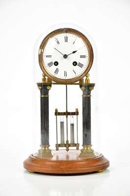 Lot 2088 - A 19th century French mantel clock, the drum...