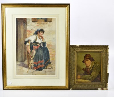 Lot 2576 - WILLIAM HENRY HUNT (1790-1864); oil on panel,...