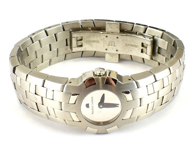 Lot 932 - MAURICE LACROIX; a ladies' stainless steel...