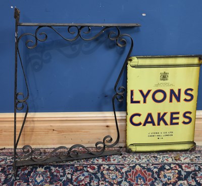 Lot 1004 - LYONS CAKES; an original advertising double...