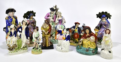 Lot 1448 - STAFFORDSHIRE; a collection of 19th century...