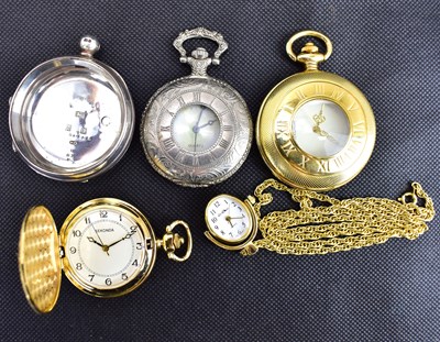 Lot 920 - Three plated modern pocket watches to include...