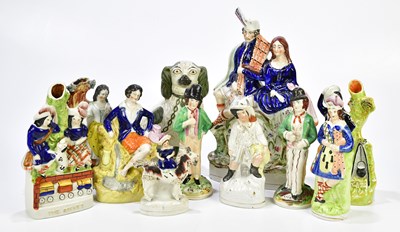 Lot 1450 - STAFFORDSHIRE; a collection of 19th century...