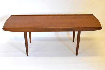 Lot 22 - A 1970s coffee table, 44 x 125 x 44cm, a...