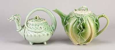 Lot 303 - JANE SMITH (born 1931); a porcelain teapot...