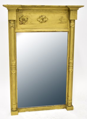 Lot 89 - A 19th century gilt wall-hanging mirror with...