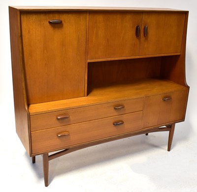 Lot 16 - G-PLAN; a teak high top sideboard with a...