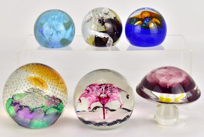 Lot 345 - CAITHNESS, SCOTLAND; four art glass...