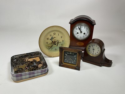 Lot 564 - A collection of clocks including a Smiths...