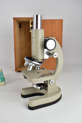 Lot 360 - A student's vintage Opax 200X microscope with...