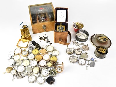 Lot 928 - A quantity of various wrist and pocket watch...