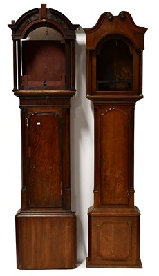 Lot 123 - Two longcase clock bodies with associated...